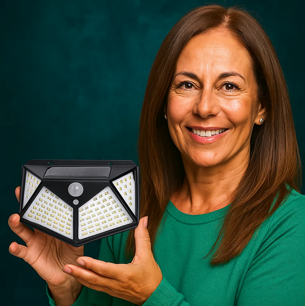 5 Lámparas solares 100 led