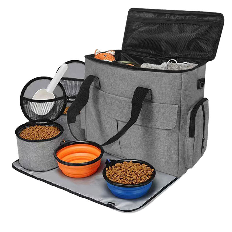 Mochila de Viaje para Perros y Gatos – Gran Capacidad, Plegable y Porta Snacks