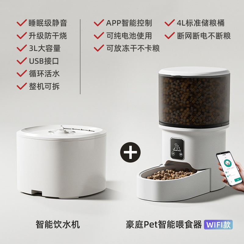 Comedero Automático para Mascotas con Control por App WiFi/Bluetooth