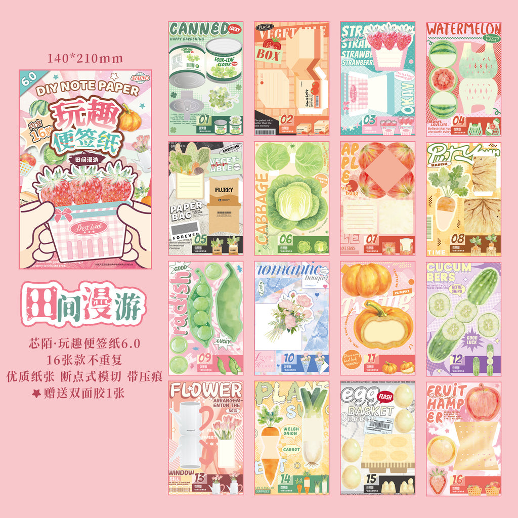Set Completo de Stickers y Notas Adhesivas DIY – Diseños Creativos Vintage para Mascotas y Más