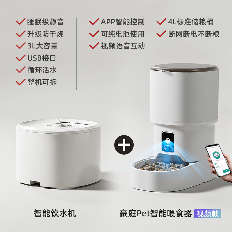Comedero Automático para Mascotas con Control por App WiFi/Bluetooth