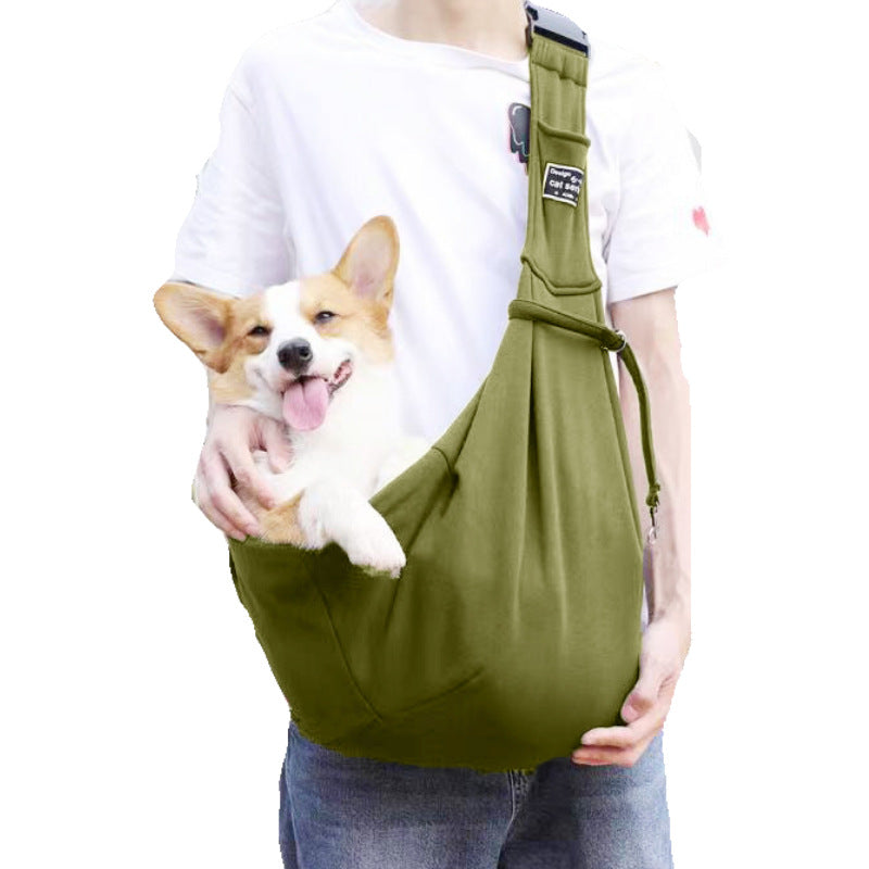 Mochila Plegable Transpirable para Perros y Gatos – Bolso Cruzado de Hombro