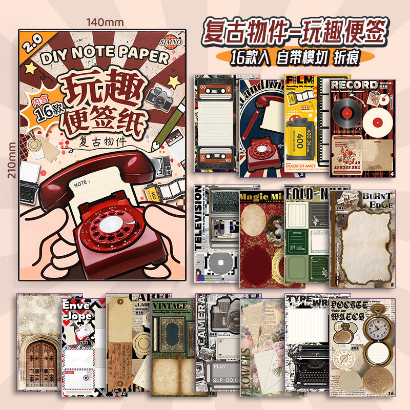 Set Completo de Stickers y Notas Adhesivas DIY – Diseños Creativos Vintage para Mascotas y Más