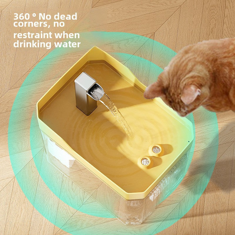 Fuente de Agua Silenciosa para Gatos y Perros – Gran Capacidad, Circulación Automática