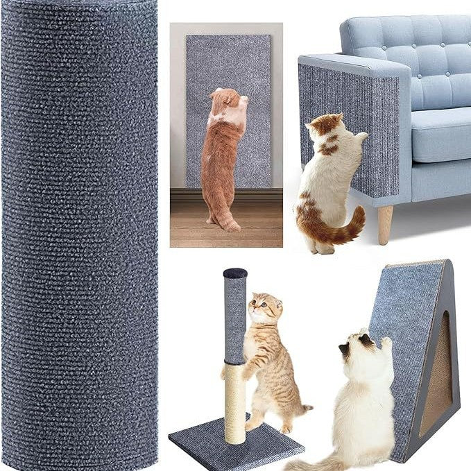 Alfombra Adhesiva Recortable para Árbol y Rascador de Gatos – Varios Tamaños y Colores
