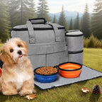 Mochila de Viaje para Perros y Gatos – Gran Capacidad, Plegable y Porta Snacks