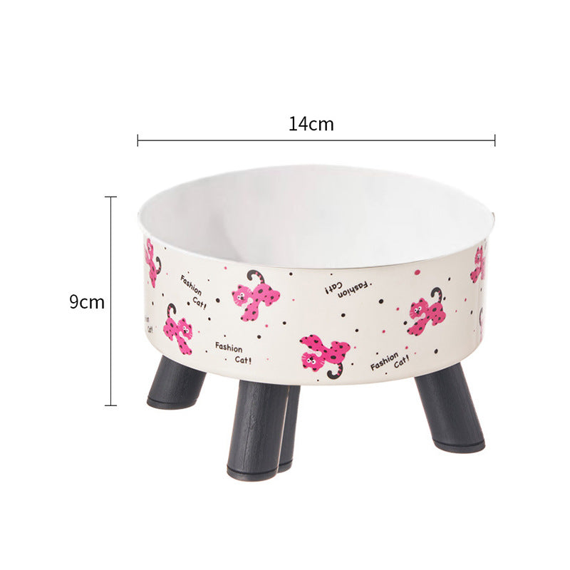 Comedero Elevado Antivuelco para Gatos y Perros – Acero Inoxidable, Cuida el Cuello