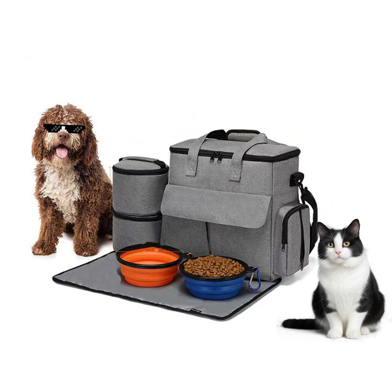 Mochila de Viaje para Perros y Gatos – Gran Capacidad, Plegable y Porta Snacks