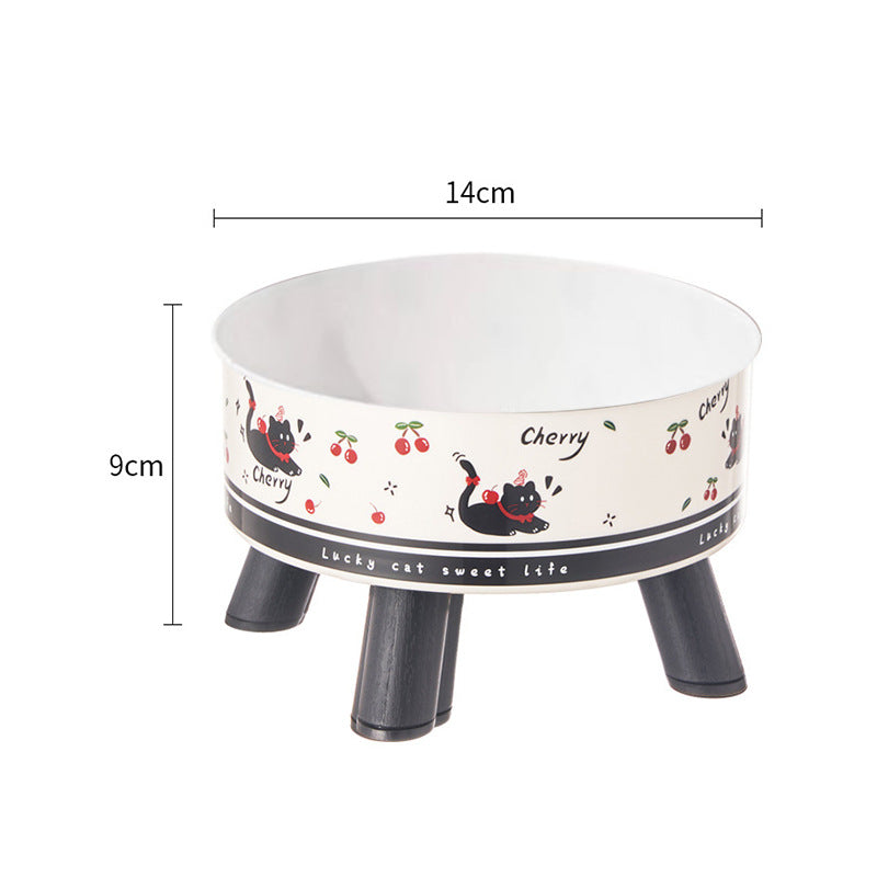 Comedero Elevado Antivuelco para Gatos y Perros – Acero Inoxidable, Cuida el Cuello