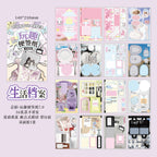 Set Completo de Stickers y Notas Adhesivas DIY – Diseños Creativos Vintage para Mascotas y Más