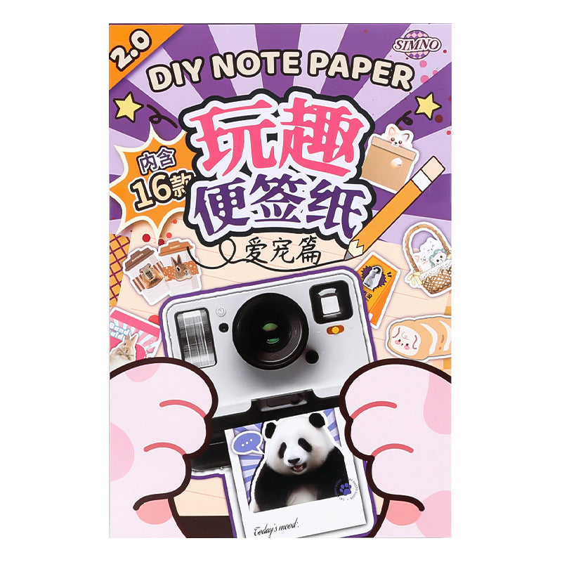 Set Completo de Stickers y Notas Adhesivas DIY – Diseños Creativos Vintage para Mascotas y Más