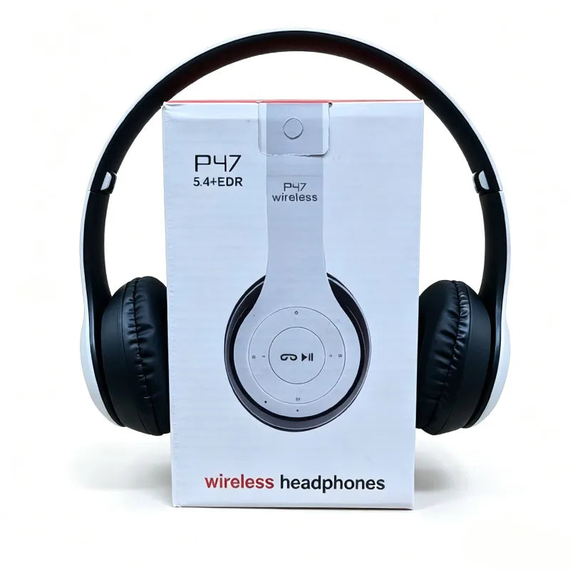 Audífonos Bluetooth Inalámbricos Plegables 5.0 – Sonido HiFi, Diadema Over-Ear para Deportes, Viajes y Gaming