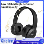 Audífonos Bluetooth Inalámbricos Plegables 5.0 – Sonido HiFi, Diadema Over-Ear para Deportes, Viajes y Gaming