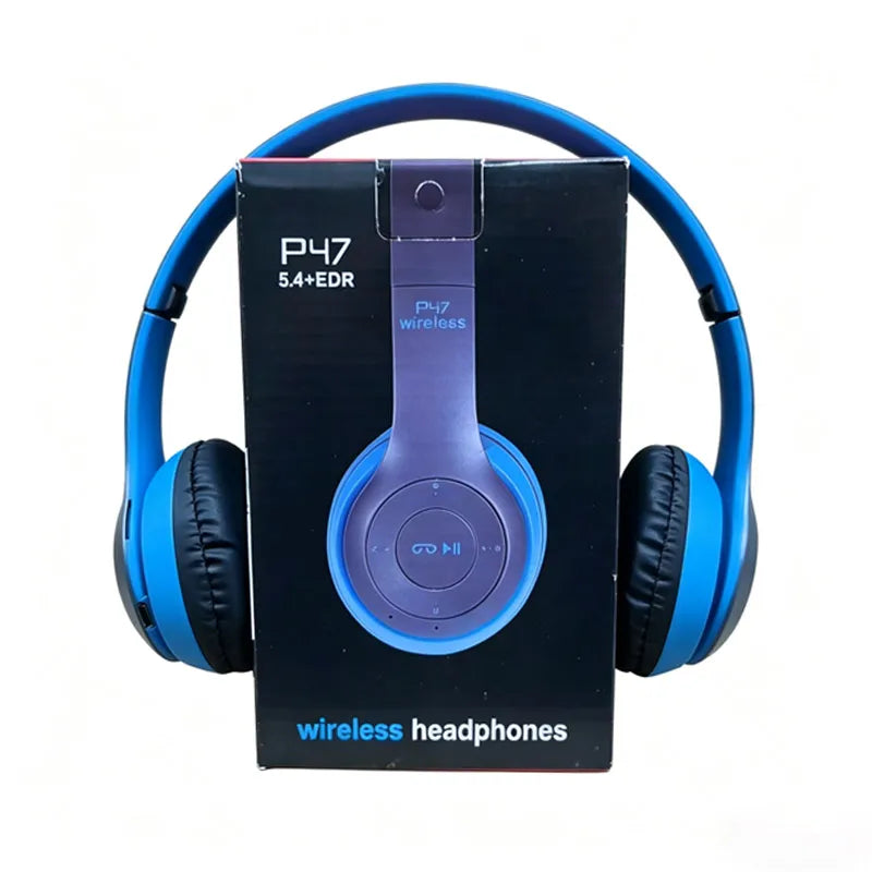 Audífonos Bluetooth Inalámbricos Plegables 5.0 – Sonido HiFi, Diadema Over-Ear para Deportes, Viajes y Gaming