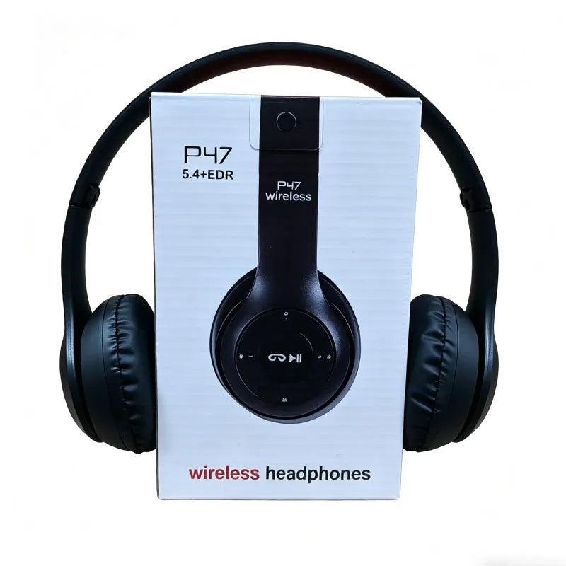 Audífonos Bluetooth Inalámbricos Plegables 5.0 – Sonido HiFi, Diadema Over-Ear para Deportes, Viajes y Gaming