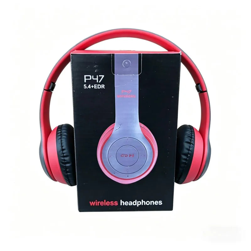 Audífonos Bluetooth Inalámbricos Plegables 5.0 – Sonido HiFi, Diadema Over-Ear para Deportes, Viajes y Gaming